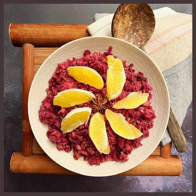 Herbstlicher Rotkraut-Salat