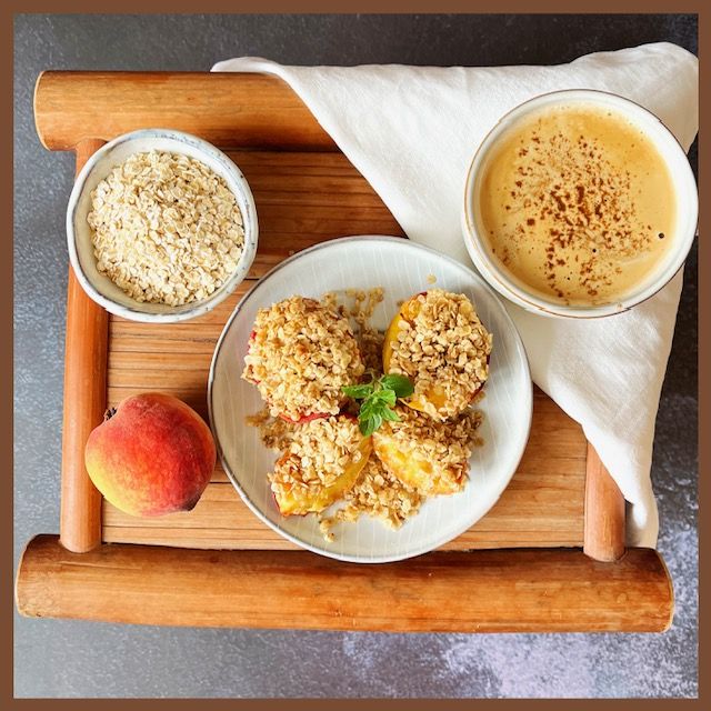 Crumble mit Pfirsich