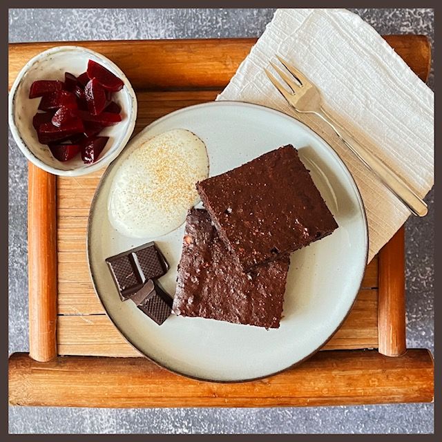 Rote Bete Brownies