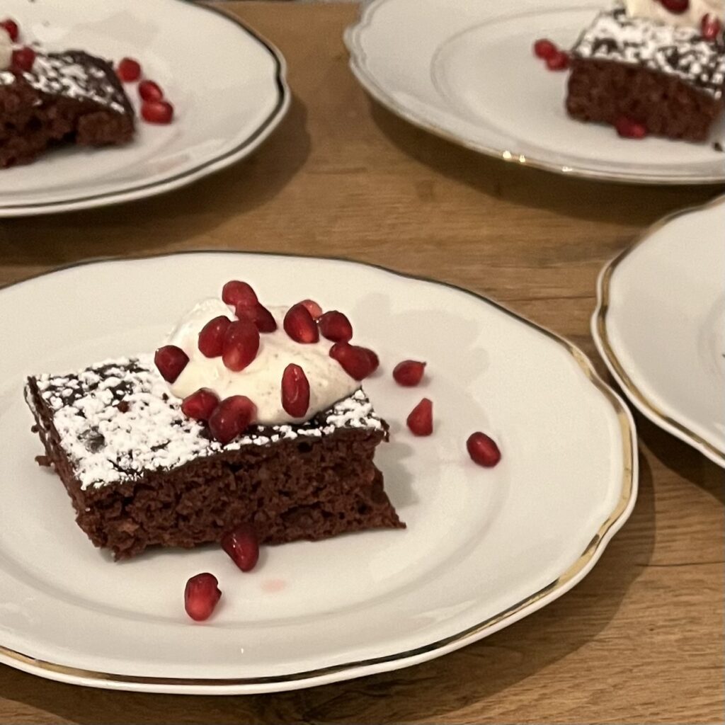 Glutenfreier schokoladiger Kuchen aus Bohnen