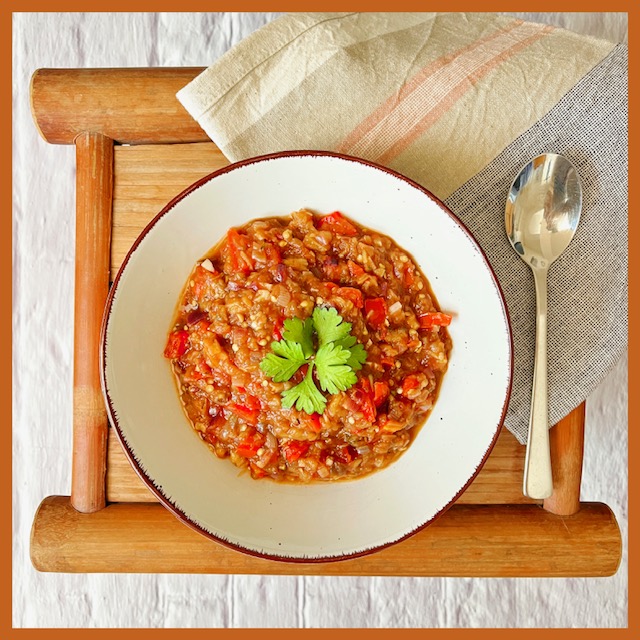 Tartar aus Auberginen