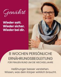 8 Wochen persönliche Ernährungsbegleitung